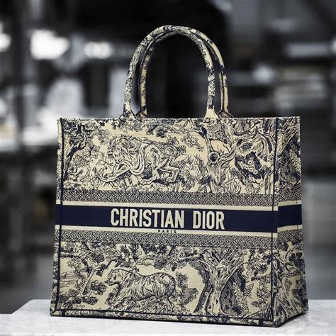 cheistian dior book tote|original christian Dior tote bag.